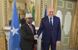 Wasiirka Gaashaandhigga Soomaaliya oo dhigiisa Talyaaniga kala hadlay maalgelinta howlgalka cusub ee AUSSOM