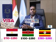 Qandaraasyada Visaha oo Hoos u Dhac ku Riday Qiimaha Baasaboorka soomaaliga.