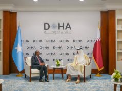 Madaxweyne Xasan Shiikh oo la kulmay Amiirka dalka Qadar