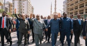 Ra’iisul Wasaaraha Itoobiya oo Jigjiga ku soo dhaweeyay madaxweynayaasha Jabuuti iyo Soomaaliya