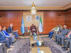 Madaxweynaha Dowladda Jubaland, oo Xarunta Madaxtooyada ku qaabilay Ku-xigeenka Ergayga Gaarka ah ee Qaramada Midoobay+Sawirro