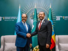 Madaxweyne Xasan Shiikh oo la kulmay Ra’iisul wasaaraha Itoobiya