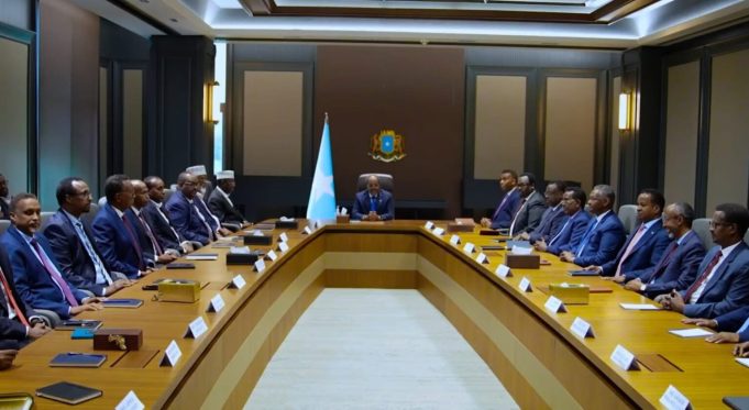 Shirka Dowladda Federaalka iyo Mucaaradka oo ka socda Villa Somalia