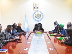 Wasiir Fartaag oo kulan la yeeshay Ergeyga Gaarka ah ee Midowga Afrika si loo xoojiyo amniga iyo xasilloonida dalka