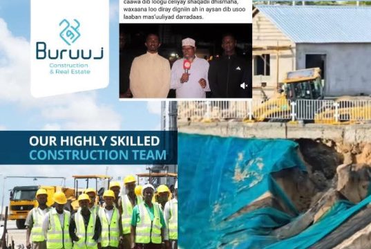 Shirkada Alburuuj oo lumisay magaca iyo sumcaddii ay ku lahayd suuqa dhismaha ee Muqdisho