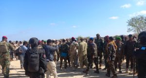 Wafdi sare horudhac u ah Safarka MW Xasan Shiikh oo gaarey Magaalada Baydhabo